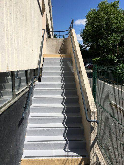 tanchéité résine escalier